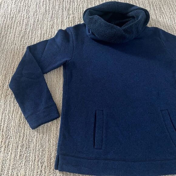 J. Crew Women’s Blue Cowl Neck Sweater - Picture 2 of 5